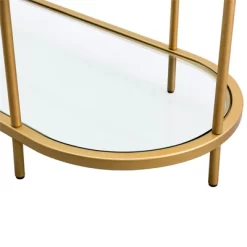 Brass Finish Oval TV Stand - Henn&Hart 16 Brass Finish Oval TV Stand - Henn&Hart -Luxe Living Interiors Shop GUEST 008cf77f 1a01 4d08 9097 1e80575f9482