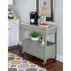 Sydney Kitchen Cart - Linon -Luxe Living Interiors Shop GUEST 012d87fc 6ac2 4dc0 9877 f94ba3a2f9b3
