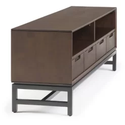Devlin Mid-Century Low TV Stand For TVs Up To 65" Walnut Brown - WyndenHall -Luxe Living Interiors Shop GUEST 013315c3 d135 4ca8 9e43 745de71ce15c