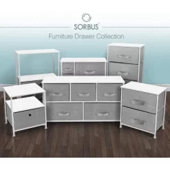 Sorbus Drawer Dresser For Bedroom Office And Home Gray/White 9 Sorbus Drawer Dresser For Bedroom Office And Home Gray/White -Luxe Living Interiors Shop GUEST 01c8eab7 869e 406c 8fbf 46450d007f59