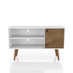 Liberty Mid-Century Modern 2 Shelves And 1 Door TV Stand For TVs Up To 46" - Manhattan Comfort -Luxe Living Interiors Shop GUEST 024227a7 74fc 4338 950b ca9857c22098