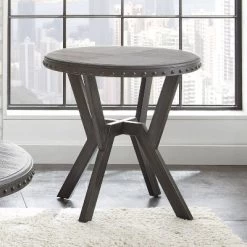 Alamo Round End Table Gray - Steve Silver 6 Alamo Round End Table Gray - Steve Silver -Luxe Living Interiors Shop GUEST 02487138 5b4c 425a 93db 4e6988dd1730