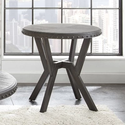 Alamo Round End Table Gray - Steve Silver 4 Alamo Round End Table Gray - Steve Silver - Image 2