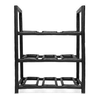 BIRDROCK HOME Bottle Rack - Black - Holder (9 Bottle) 4 BIRDROCK HOME Bottle Rack - Black - Holder (9 Bottle) - Image 2