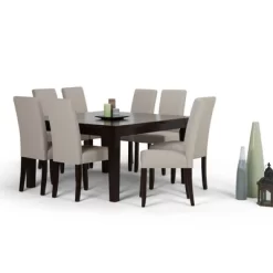 9pc Normandy Dining Set Light Beige - WyndenHall