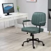 Vinsetto Home Office Chair, Microfiber Computer Desk Chair With Swivel Wheels, Adjustable Height, And Tilt Function, Green -Luxe Living Interiors Shop GUEST 0443e465 4e1c 4720 b89d 3d28dbdd6302