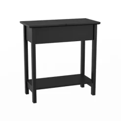 Hastings Home Flip-Top End Table With Hidden Hinged Storage Compartment And Lower Shelf - Matte Black -Luxe Living Interiors Shop GUEST 04d4e15d f302 41f0 b697 465d2dbae8b0