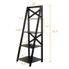 Costway 4-Tier Ladder Shelf Bookshelf Bookcase Storage Display Leaning Home Office Decor -Luxe Living Interiors Shop GUEST 04ecdc51 a3ec 4d4f 85e2 d1627698b648