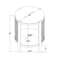 Portola Hills Woven Accent Table - Threshold™ Designed With Studio McGee -Luxe Living Interiors Shop GUEST 0561165f 7bd8 4818 b2e8 f2a443a2b510