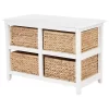 Seabrook Four Double Storage Unit White - OSP Home Furnishings -Luxe Living Interiors Shop GUEST 05a94977 d497 4844 8220 1cc659cdd4a7