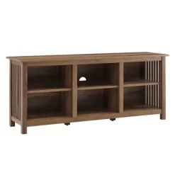 Mission Slatted Media Console TV Stand For TVs Up To 65" - Saracina Home -Luxe Living Interiors Shop GUEST 05add2f2 6fa8 4c4f 93b4 daa2b7aef663