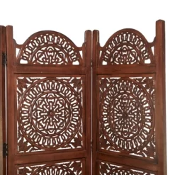 Bohemian Wood Room Divider Screen - Olivia & May -Luxe Living Interiors Shop GUEST 06266b81 0b37 4cc2 b6ff 3d78bf2182ed
