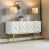 Fay 63'' Wide Modern Sideboard Cabinet With Metal Legs| KARAT HOME -Luxe Living Interiors Shop GUEST 06526fd6 a3e9 4050 a28b 5ff46b167b67