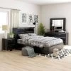 5pc Shorehaven Bedroom Set With 2 Nightstands Black/Chrome - MiBasics -Luxe Living Interiors Shop GUEST 067cbee0 39ae 49d8 be9d 2527842affd8