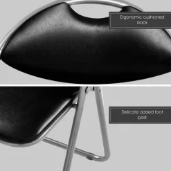 Costway 6 PCS U Shape Folding Chairs Furniture Home Outdoor Picnic Portable Black -Luxe Living Interiors Shop GUEST 068925c9 901e 4027 ada3 43c95a9ff40f