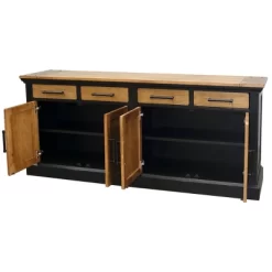 Toulouse Storage Credenza Honey/Black - Martin Furniture -Luxe Living Interiors Shop GUEST 06d3a970 304c 4aae 8518 fe78cc5680ea