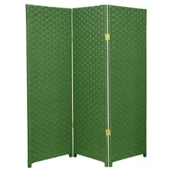4 Ft. Tall Woven Fiber Room Divider (3 Panels) - Oriental Furniture -Luxe Living Interiors Shop GUEST 082ad844 9d7f 4314 b738 ac200070d74e