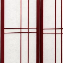 6 Ft. Tall Eudes Shoji Screen - Rosewood (3 Panels) -Luxe Living Interiors Shop GUEST 082d044a ef69 4e3a a9a3 8679de597bbe