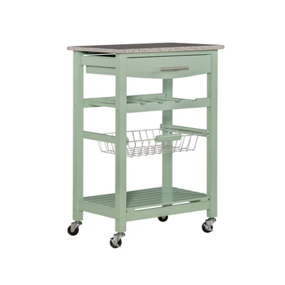 Roger Kitchen Island Granite Top - Linon 13 Roger Kitchen Island Granite Top - Linon - Image 11