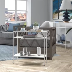 Matte White Side Table - Henn&Hart 12 Matte White Side Table - Henn&Hart -Luxe Living Interiors Shop GUEST 0862406b f2b5 470a b199 b48e77a180d0