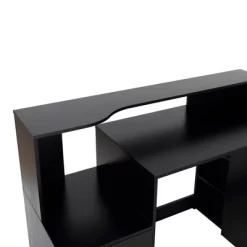 HOMCOM 54" Multi-Level Computer Desk Modern Home Office Writing Workstation With 3 Storage Shelves & 2 Pull-Out Drawers -Luxe Living Interiors Shop GUEST 08ac76ad bad5 4ec8 b684 20d1f5174fec