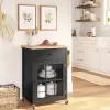 Windham Wood Top Kitchen Cart - Black - Threshold™ 1 Windham Wood Top Kitchen Cart - Black - Threshold™ -Luxe Living Interiors Shop GUEST 08ca94bf 2c90 4904 b6d6 f0b6e68ff353