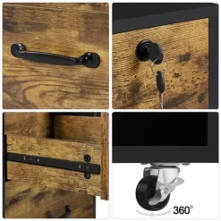 Yaheetech 2-Drawer And 1-Open Shelf Mobile Letter Size Rolling File Cabinet For Home And Office -Luxe Living Interiors Shop GUEST 0979b6cb c65d 4d4e a049 d1bc866058ed