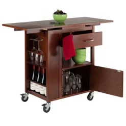 Gregory Kitchen Cart Walnut - Winsome -Luxe Living Interiors Shop GUEST 0a7f9bcd ce59 49af 90af 56aa4a1159a6
