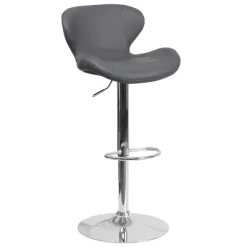 Flash Furniture Contemporary Adjustable Height Barstool With Curved Back And Chrome Base 33 Flash Furniture Contemporary Adjustable Height Barstool With Curved Back And Chrome Base -Luxe Living Interiors Shop GUEST 0aeeccd0 2754 43ec b7e8 bfe60a3a2a15 1