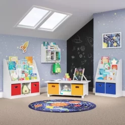 Kids' Bookrack With 3 Cubbies - RiverRidge Home -Luxe Living Interiors Shop GUEST 0afb16f5 f41d 4b86 ac3f 034702c49810