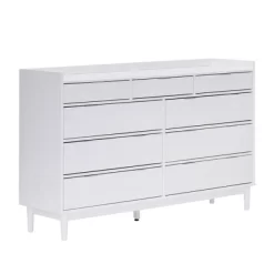 Mid-Century Modern Solid Wood 9 Drawer Horizontal Dresser - Saracina Home -Luxe Living Interiors Shop GUEST 0b48733e 6e99 4e9f 9b7c 01a58b239330