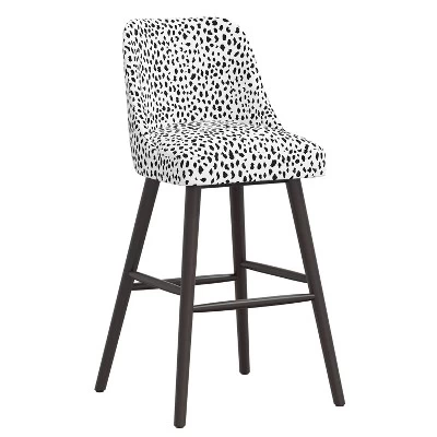 Sherrie Rounded Back Bartstool In Pattern - Skyline Furniture 3 Sherrie Rounded Back Bartstool In Pattern - Skyline Furniture