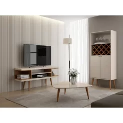 Utopia Splayed Wooden Legs And 4 Shelves TV Stand For TVs Up To 50" - Manhattan Comfort 18 Utopia Splayed Wooden Legs And 4 Shelves TV Stand For TVs Up To 50" - Manhattan Comfort -Luxe Living Interiors Shop GUEST 0cff6027 8d6c 42e1 895e dee89bf06740