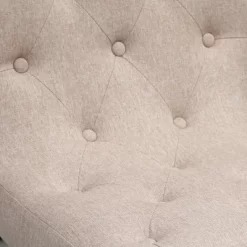 HOMCOM Bar Stools Set Of 4, Swivel Bar Chairs, 25.5" High Fabric Tufted Breakfast Barstools For Kitchen Counter, Beige -Luxe Living Interiors Shop GUEST 0d748c16 3c87 42f8 b6f9 d5376cad6d57