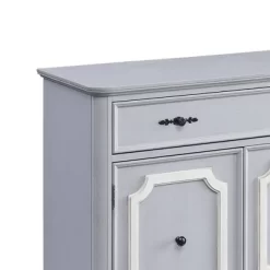 36" Enyin Cabinet Gray Finish - Acme Furniture
