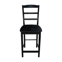 Set Of 3 30" Square Counter Height Table With 2 Madrid Dining Sets Black - International Concepts -Luxe Living Interiors Shop GUEST 0e4b862e 4f69 4838 9752 b72683c8deba