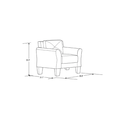 Harper Tufted Microfiber Chair - Lifestyle Solutions 5 Harper Tufted Microfiber Chair - Lifestyle Solutions - Image 3