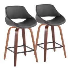 Set Of 2 Fabrico Square Height Barstools - LumiSource -Luxe Living Interiors Shop GUEST 0e6de030 4254 48b5 9b40 74c61e756d85