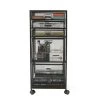 MIND READER Rolling File Cabinet With Drawers [5 Drawers](BLACK MESH) -Luxe Living Interiors Shop GUEST 0f6a6d13 b428 46fc b864 07b25be77666