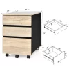 Costway 3-Drawer Mobile File Cabinet Vertical Filling Cabinet For Home Office -Luxe Living Interiors Shop GUEST 100e2860 b26d 4ff9 80d6 e8516541ee78