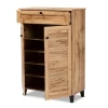 Coolidge Wood 5 Shelf Storage Cabinet Oak Brown - Baxton Studio -Luxe Living Interiors Shop GUEST 101ff9af d45f 4b01 974b d101728c585f