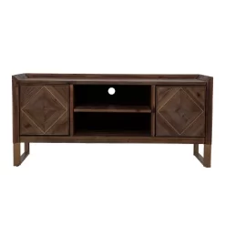 Glacerad Reclaimed Wood Media Console For TVs Upto 50" Brown - Aiden Lane -Luxe Living Interiors Shop GUEST 10577ca1 eece 4bb1 a643 602f18865675