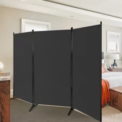 Costway 3-Panel Room Divider Folding Privacy Partition Screen For Office Room WhiteBlackBrown -Luxe Living Interiors Shop GUEST 105dc49e 87c0 4431 8fc7 e96fe5280497