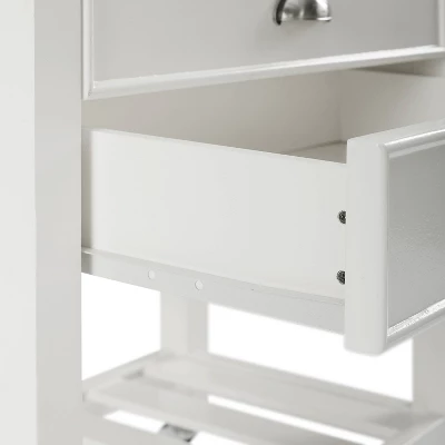 Bristol Double Drop Leaf Kitchen Cart White - Crosley 14 Bristol Double Drop Leaf Kitchen Cart White - Crosley - Image 12