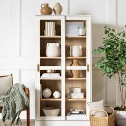 72" Promontory Cabinet With Sliding Doors - Threshold™ Designed With Studio McGee -Luxe Living Interiors Shop GUEST 123e42a0 83f1 4a74 b01e b843c1da7645