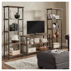 Ronay Rustic Industrial Console Table - Inspire Q® -Luxe Living Interiors Shop GUEST 1247bc83 48b8 40d8 a9c2 4ac0d5b23502