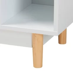 Russell Two-Tone Wood 2 Door Sideboard White/Oak Brown - Baxton Studio -Luxe Living Interiors Shop GUEST 138f3455 bba6 4e85 a45d 0f0865620246