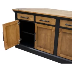 Toulouse Storage Credenza Honey/Black - Martin Furniture -Luxe Living Interiors Shop GUEST 14abd74f 642b 4275 987c f10f035e172b