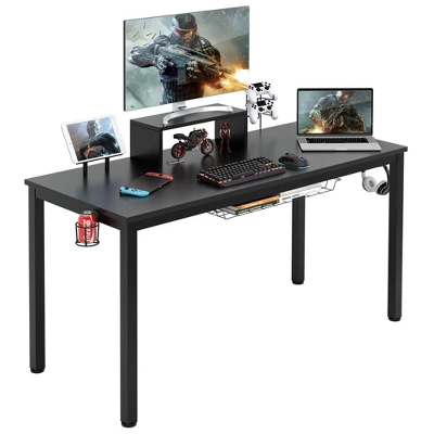 Costway 55 Inch Gaming Desk Racing Style Computer Desk With Cup Holder & Headphone Hook 11 Costway 55 Inch Gaming Desk Racing Style Computer Desk With Cup Holder & Headphone Hook - Image 9