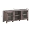 Costway TV Stand Entertainment Center For TV's Up To 65'' W/ Storage Cabinets Deep Taupe -Luxe Living Interiors Shop GUEST 1510fe3d 24df 4dba 917d 2ce5609239e7